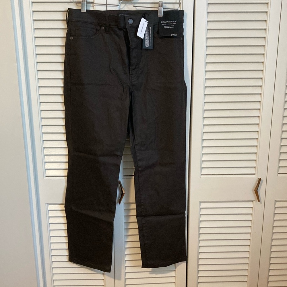 Banana Republic Black Straight Jeans Classic Fit